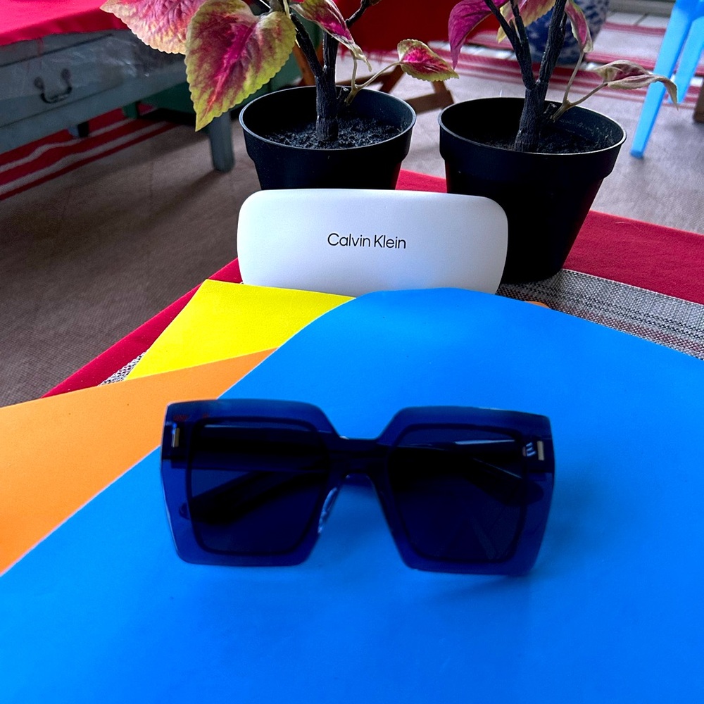 Calvin Klein Blue Sunglasses
